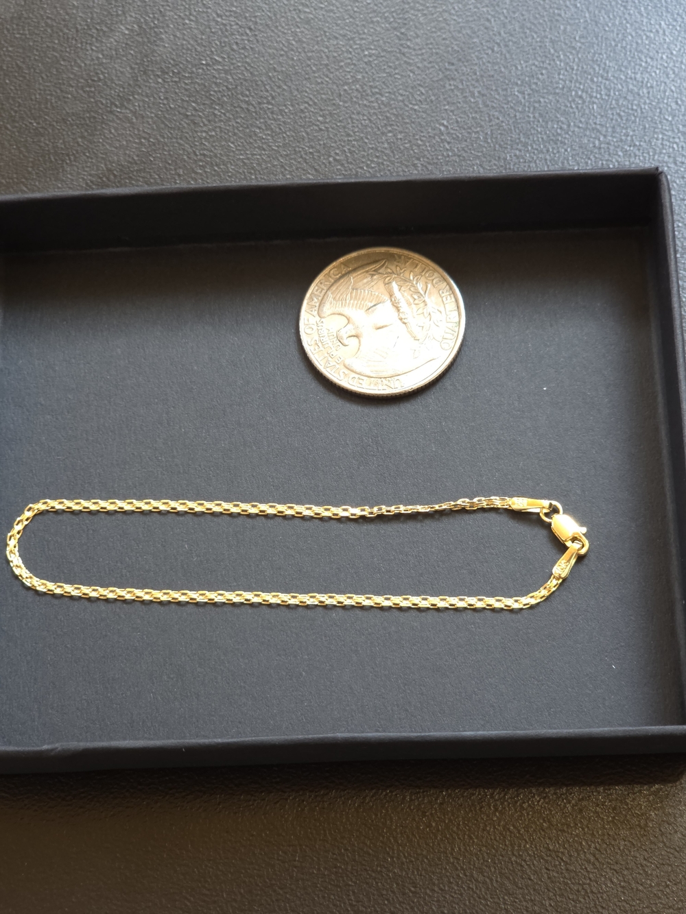 10k Solid Gold Bismark Chain Bracelet - Picture 2 of 4